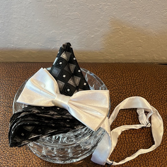 Like New Classic Cool Rare Formal Bow Tie and Hanky combo collection! - Picture 2 of 8